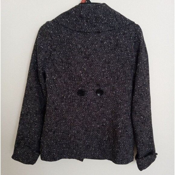 Fox Racing Tweed Textured Pea Coat Grey XS - Picture 3 of 11